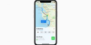 Apple anunció que el enrutamiento de vehículos eléctricos a su aplicación Maps