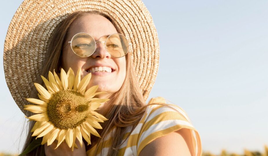 Mujer sonriente