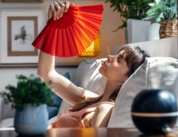 Mujer con diabetes y calor extremo